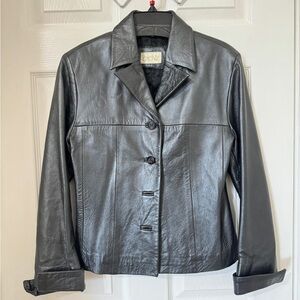 Vintage 2000 Cache metallic Lamb leather jacket Made In USA Size XS